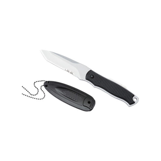 Kompaktes Neck Knife "Slim" mit Edelstahlklinge & Kette