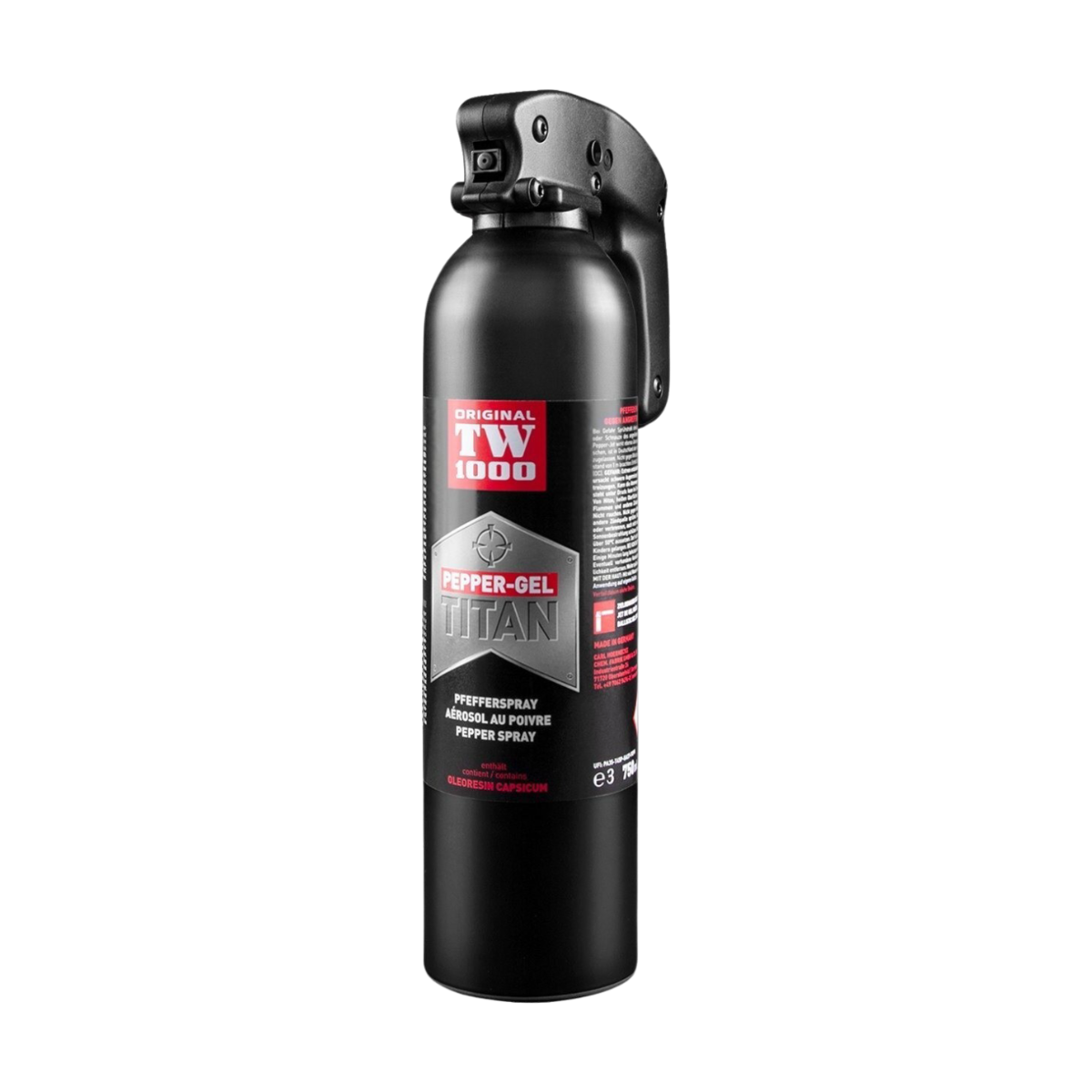 TW1000 Abwehrspray Gel – 750 ml TITAN, windstabil & extra große Kapazität